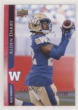 2021 Upper Deck CFL Red 132/165 Alden Darby #193 ih7
