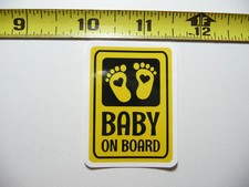 BABY ON BOARD SMALL STICKER DECAL BUSINESS COMPANY POLICY BUILDING DOOR