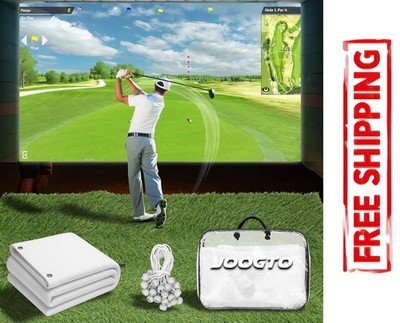Golf Simulator Impact Screen for Indoor/Outdoor, Impact Screen Golf Simulator wi