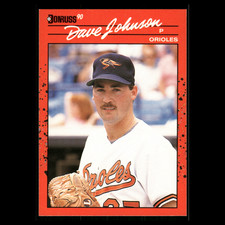 Dave Johnson Rookie #702 1990 Donruss Baltimore Orioles Baseball Card MLB. rookie card picture