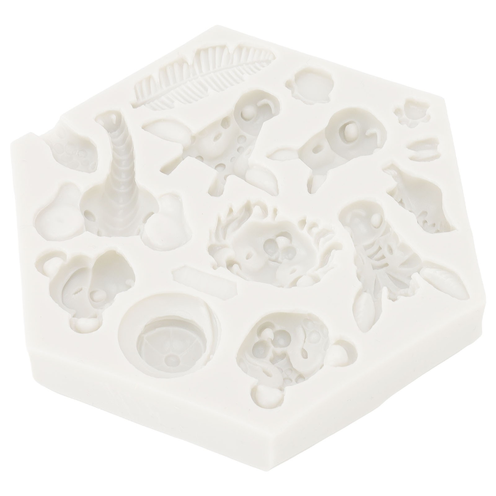 Silicone Mold Cute Animal Shape Easy Demoulding Flexible Soft Baking Mold For