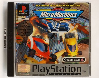 MICRO MACHINES V3 Sony PlayStation 1 2 3 PS1 PS2 PS3 PAL COMPLET