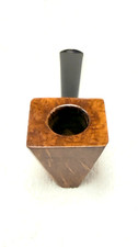 No Name- Unique Shaped Smooth "Imported Briar Root" Triangular / Square Stummel