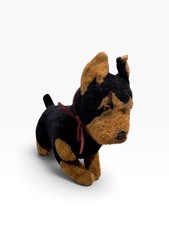 Vintage Yomiko Doberman Dog Russ Berrie Plush 16 Black Tan Stuffed Animal