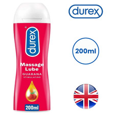 Image of Durex Massage Lubricant Stimulating Guarana 2in1 200ml Condom Friendly Pack 1-3