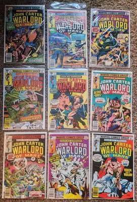 John Carter Warlord of Mars 1 - 28 Annual 1 - 3 Complete Run Marvel Comics 1977