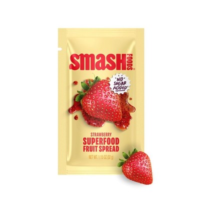Smash Foods Strawberry Jam Squeeze Packets | 10 Single Serve | Natural, Keto & N