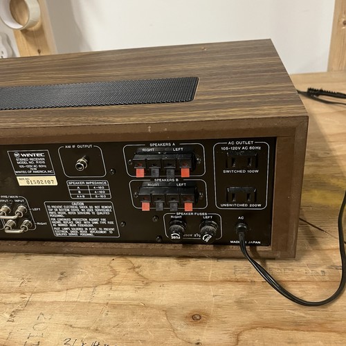 VINTAGE Silver Face WINTEC LUXMAN R-1015 STEREO RECEIVER 1970'S - Picture 22 of 23