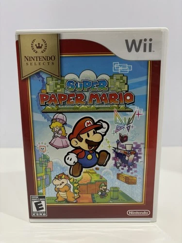 Super Paper Mario (Nintendo Wii, 2007) Complete CIB With Manual Tested Works