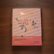 The Creme Shop 1 Box of 5 Face  Masks *Be Merry* Skin, Bright and Smooth LTD Ed