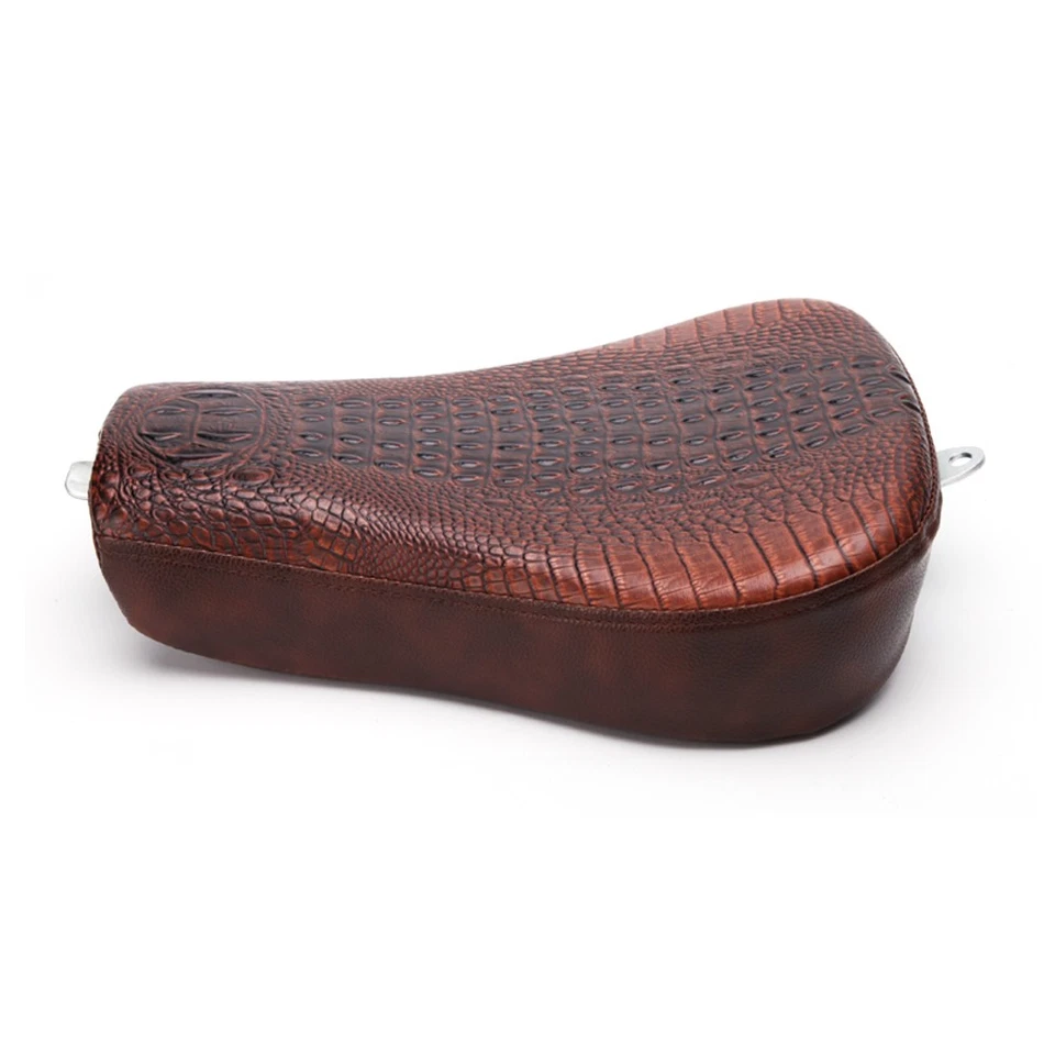 Asiento de conductor delantero marrón cocodrilo para Suzuki Intruder 700 750 800 1400 1500 Foto 3 de 4