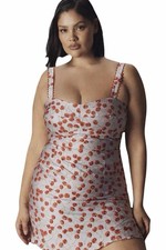 Anthropologie Hutch Diana Cherry Print Mini Dress 18W NWT Plus Size Bodycon