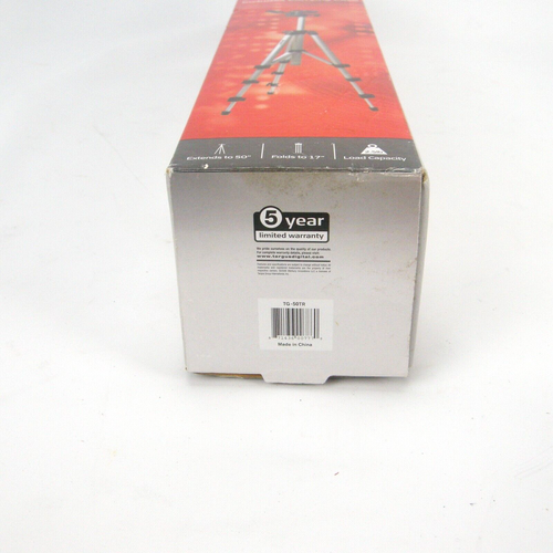 Targus 50” Folding Bubble Level 3 Way Pan Head Tripod, Carrying Case TG50TR NIB - Picture 8 of 9