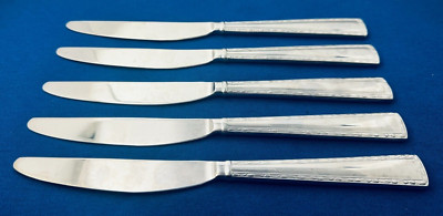 Sabatier ENCORE Stainless, 18/0, Satin, Glossy - Set of 5 Solid Dinner Knives