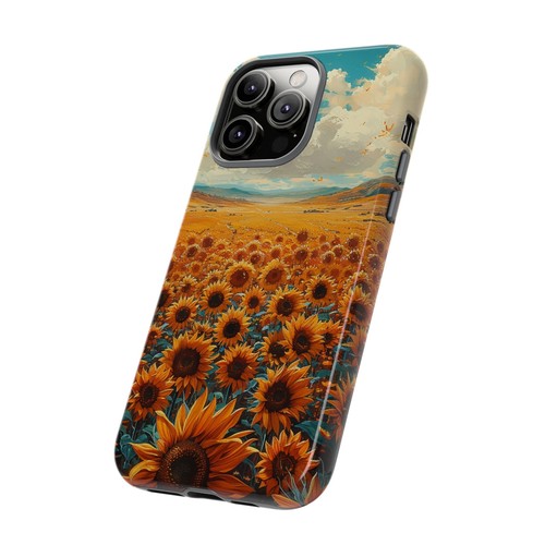 Phone Case for iPhone, Pixel, Galaxy - Sunflower Field Floral Sky Flower Cover - Picture 31 of 191