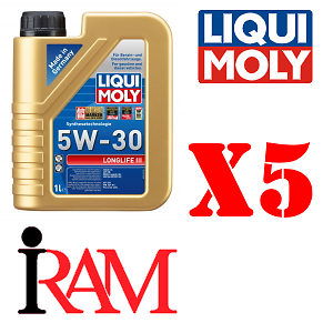 ACEA C3 • API SN • BMW Longlife-04 • VW Olio Longlife III 5W-30- LIQUI-MOLY -5 L