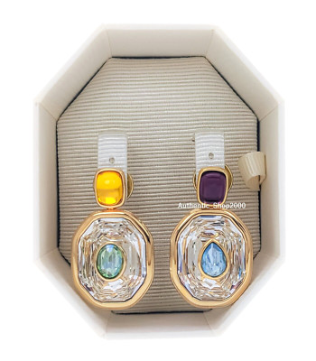 NEW 100% Authentic SWAROVSKI Multicolored Crystal Chroma drop earrings 5705582