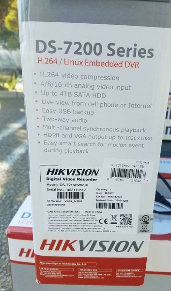 Hikvision Ds 7216hwi Sh 1tb Dvr Haysmed Com