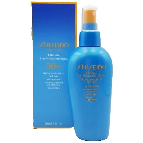 Productos sin alcohol Shiseido Spray protectores solares