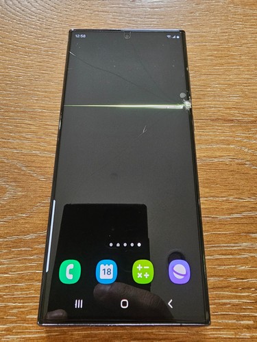 Samsung Galaxy S23 Ultra S918U 256 Go écran fissuré fonctionne toujours T-Mobile