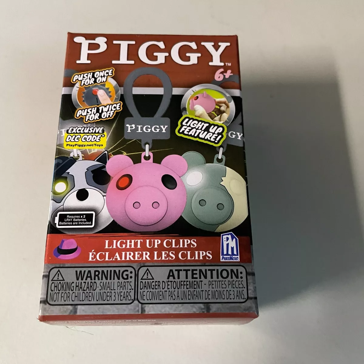 PHATMOJO PIGGY ROBLOX LIGHT UP CLIPS & DLC CODE RANDOM NEW SEALED