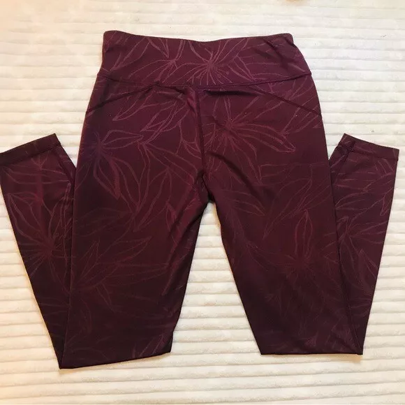 sweaty-betty all day full length embossed floral print leggings