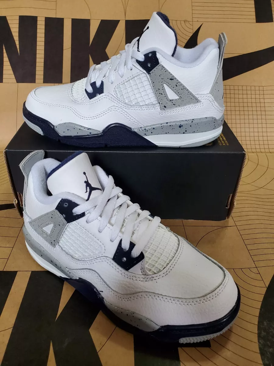 jordan 4 retro ps white midnight navy