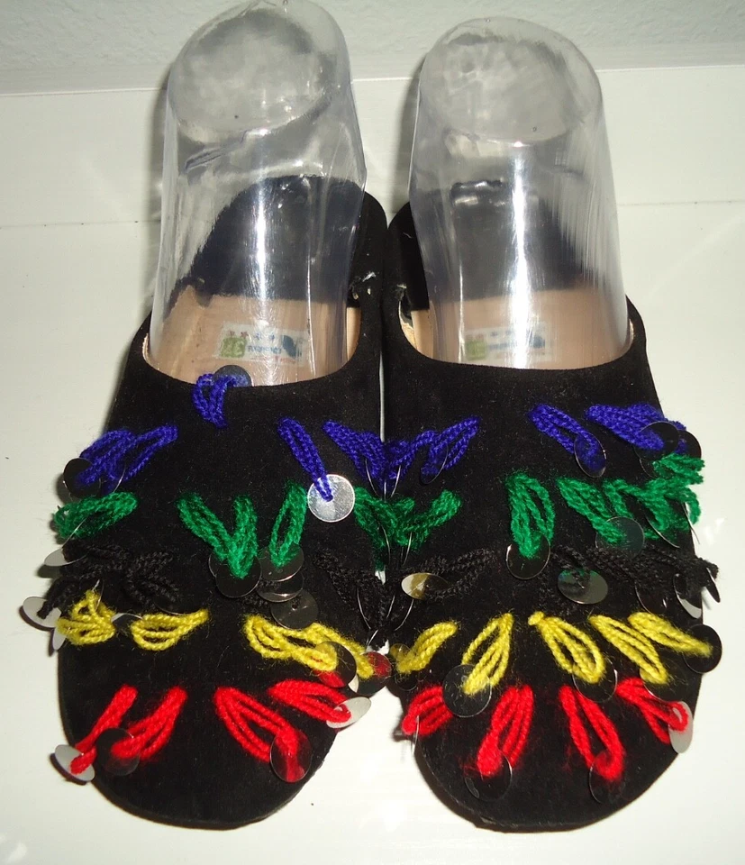 Zapatos pantuflas para mujer Supper Qualite hechos a mano marroquí Babouch talla 7/37 Foto 4 de 4
