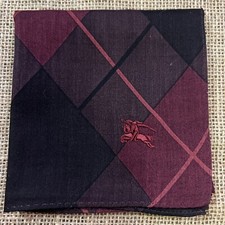 RED  BLACK CHECKED CLASSIC ART HANDKERCHIEF COTTON MEN POCKET VINTAGE SQUARE20"