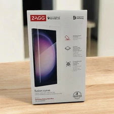 ZAGG InvisibleShield Fusion Curve Hybrid Screen Protector Galaxy S23 Ultra - New