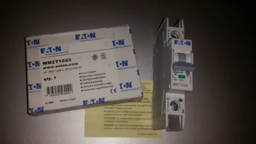 Eaton WMZT1C03 3A 10kA Type C Sp UL489 BTY Circuit Breaker