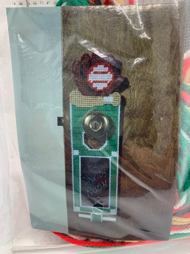 Vtg Design Works Plastic Canvas Kit “Baseball Door Knob Sign” NOS