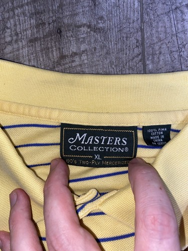 Authentic Masters Collection Pima Cotton 60s Two Ply Mercerized Polo Size XL - Picture 4 of 12