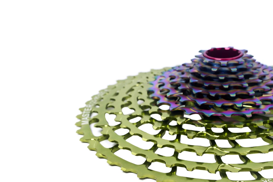 Cassette de bicicleta de montaña KCNC 12 velocidades 9-52T para Sram Eagle XX1 X01 verde Foto 2 de 4