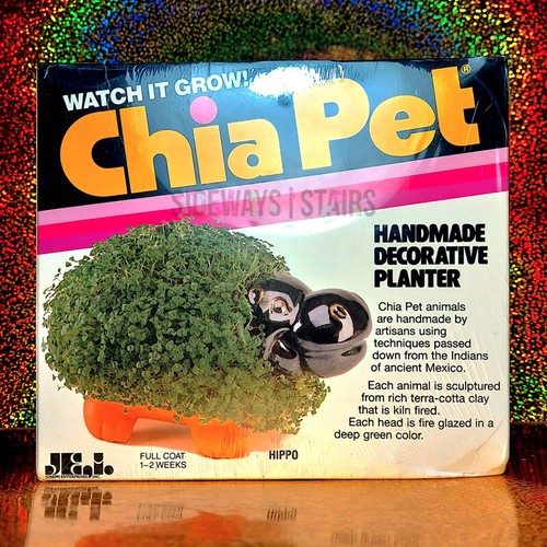 VINTAGE CHIA PET HIPPO ÜBERTOPF Kräuterzüchter Terrakotta 80er 90er Neuheit Handarbeit - Bild 4 von 11