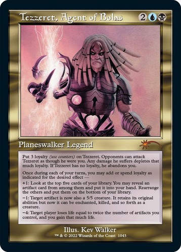 2022 MTG SECRET LAIR DROP FOIL #2017 NICOL BOLAS, GOD-PHARAOH PSA 