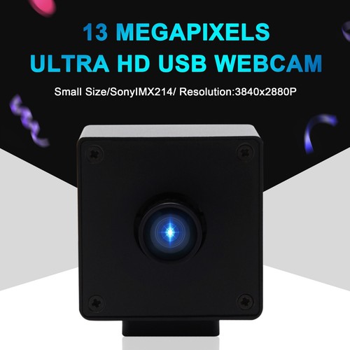 ELP HD USB Camera 13Megapixel IMX214 Mini HD Webcam w/ No Distortion Lens - Picture 2 of 13