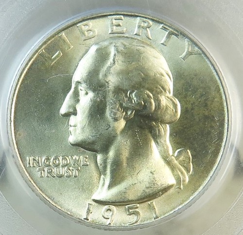 1951 D Washington quarter PCGS MS65 *FS 101 DDO* BR - Picture 2 of 4