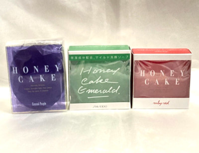 Shiseido Honey Cake Moisture Face & Body Bath Soap 3.5oz 100gx3 set
