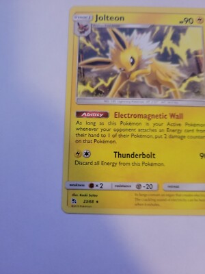 Pokémon TCG Jolteon Hidden Fates 23/68 Regular Rare Lightning NM