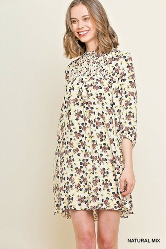Umgee Dress Size S M L Floral Peasant Fairy Western Cottage Shift Tunic Womens - Picture 11 of 11
