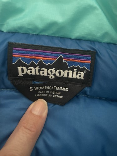 Patagonia Womens Down Sweater Vest Small Blue Ski Hike Climb Run Outdoor NEW - Picture 5 of 7