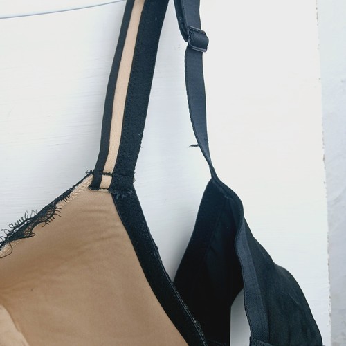 Lane Bryant Cacique Lightly Lined Full Coverage Underwire Black Lace Bra 44D - Picture 10 of 12