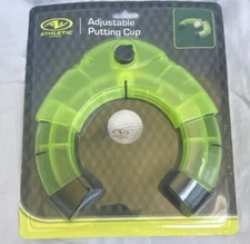 Athletic Works Adjustable Golf Putting Cup New in Package Glo Lime Green