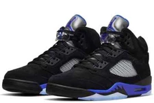 Jordan 5 Retro “Racer Blue” Black/Silver/Racer Blue Men's Size US 7-12