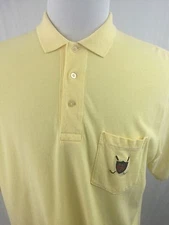 Polo Ralph Lauren Men Golf Polo Shirt Short Sleeve Yellow 100% Cotton XL