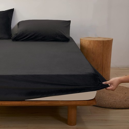 Extra Deep 25 cm Full Fitted Sheet Bed Sheets Single Double King Super King Size - Picture 21 of 59