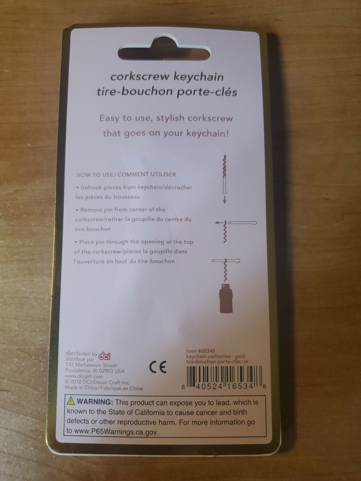 DcI Gift Mini Wine Corkscrew Beer Bottle Opener gold color Keychain Cork Screw