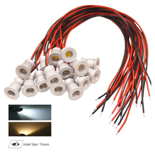10x 1W DC12V LED Spotlight Surface Mounted Ceiling Mini Spot Light Interface - Picture 1 of 9