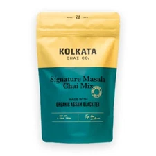 Kolkata Chai Signature Masala Chai mix 100% Organic Black Tea Makes 20 cups P...
